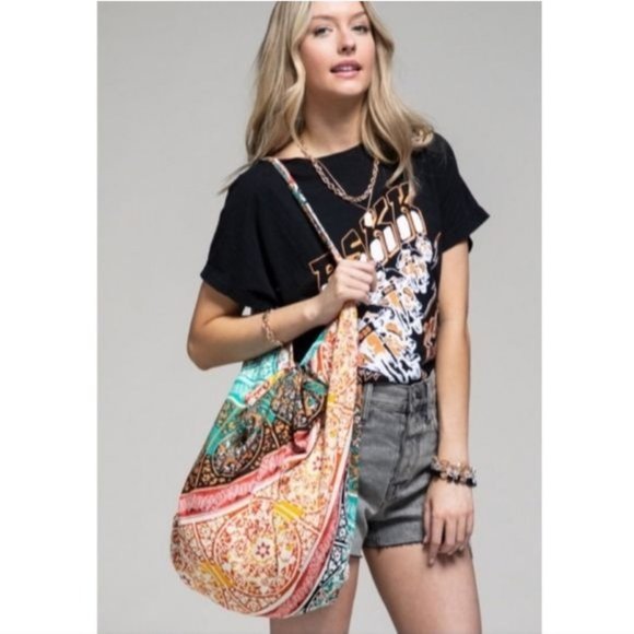 Ruggine "Piece of my Heart" Mandala Boho Bag - Picture 3 of 10